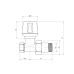 Кран радиаторный Icma 1/2" прямой №813 SD00005573