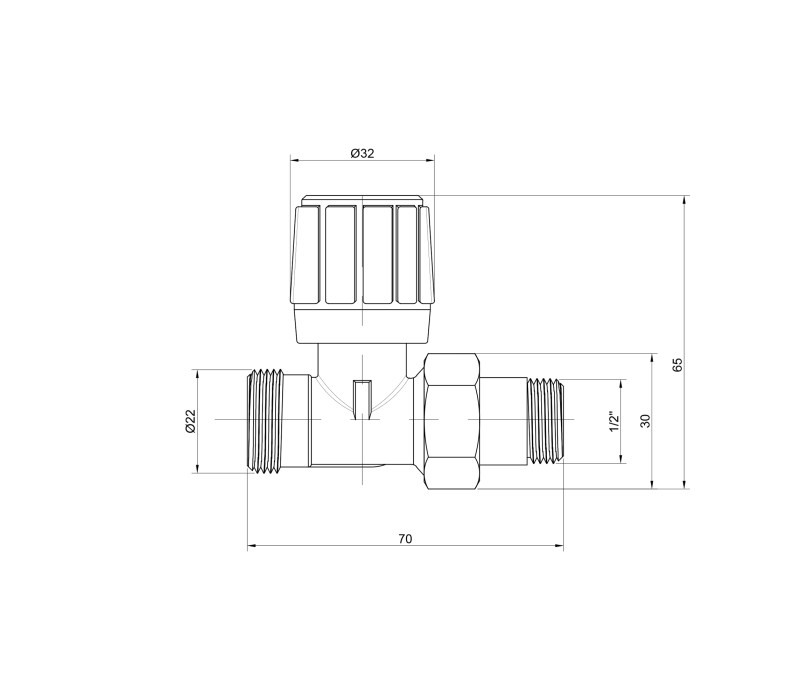 Кран радиаторный Icma 1/2" прямой под фитинг №828 SD00005581 Кран радиаторный Icma 1/2" прямой под фитинг №828 SD00005581