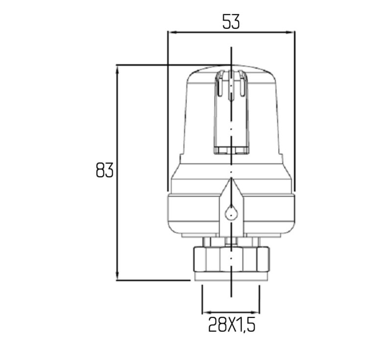 Термоголовка Icma 28х1,5 №986 SD00008813 Термоголовка Icma 28х1,5 №986 SD00008813