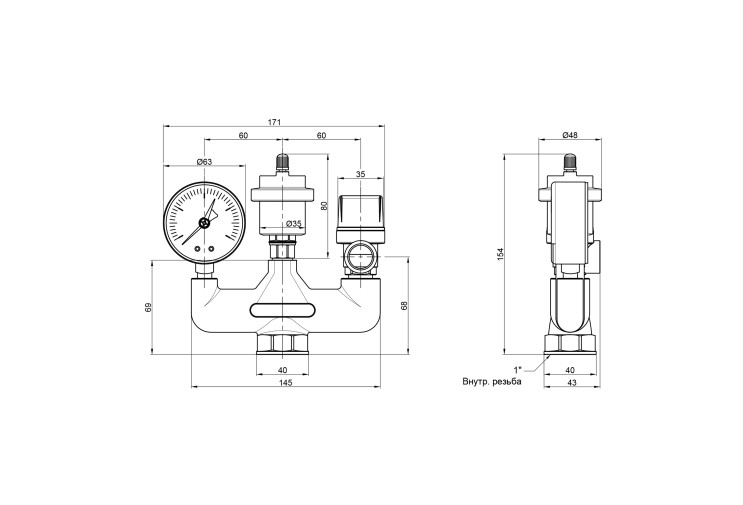 Група безпеки котла Icma №GS02 SD00004300