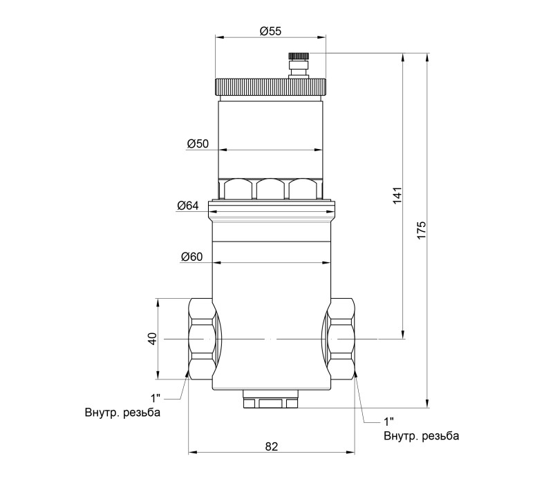 Дегазатор Icma 1" №740 SD00004365 Дегазатор Icma 1" №740 SD00004365