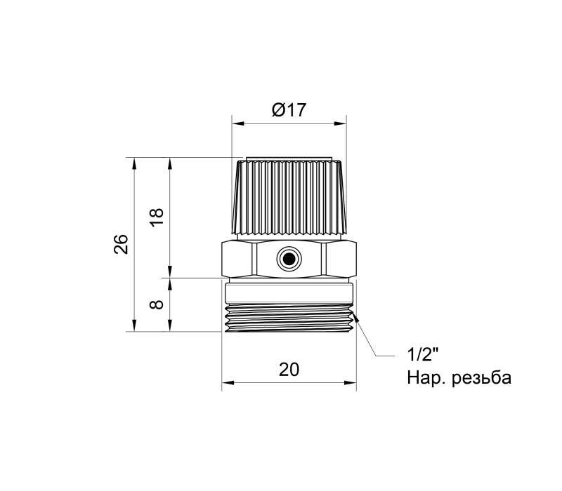 Кран Маевского Icma 1/2" с антипротечкой №702 SD00005514