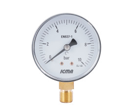 Манометр Icma 1/4" 0-6 бар, нижнее подключение №244 Манометр Icma 1/4" 0-6 бар, нижнее подключение №244