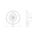 Розетка декоративная Icma хромировання №108 SD00008176