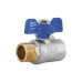 Кран шаровой SD Plus 1/2" ВН для воды (бабочка) SD607W15 SD00002815