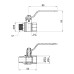 Кран шаровой SD Plus 1/2" ВН для воды (рычаг) SD605W15 SD00002820