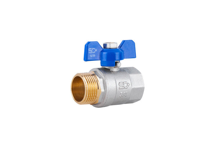 Кран шаровой SD Plus 3/4" ВН для воды (бабочка) SD607W20 SD00002831