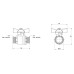 Кран шаровой SD Plus 1/2" НР для воды (бабочка) SD606W15 SD00002817