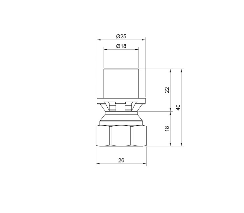 Переходник пресс Icma 16х1/2" ВР №401 SD00007151
