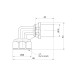 Уголок пресс Icma 16х1/2" ВР усиленный №405 SD00009801
