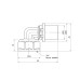 Уголок пресс Icma 20х3/4" ВР №405 SD00009793