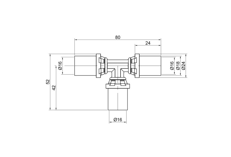 Тройник пресс Icma 16 №406 SD00009023