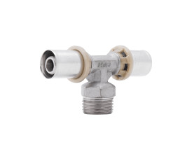 Тройник пресс Icma 16х1/2"х16 НР №407 Тройник пресс Icma 16х1/2"х16 НР №407