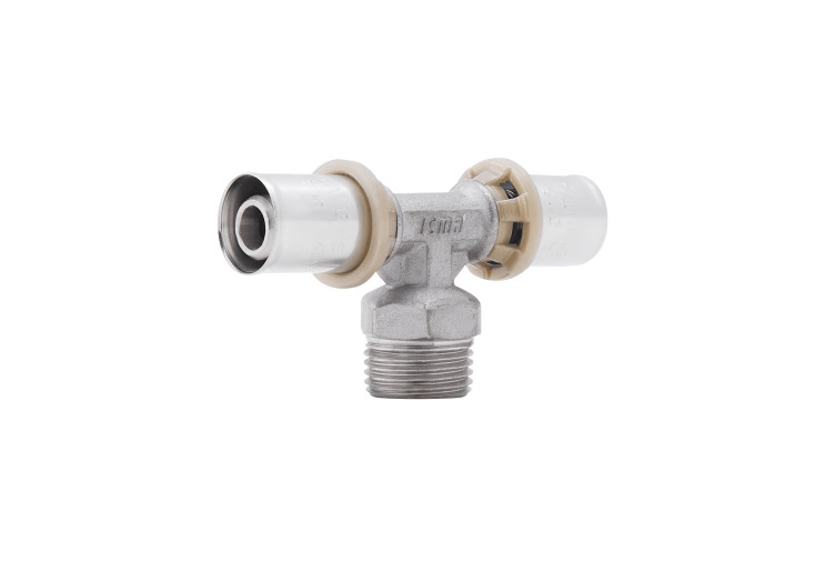 Тройник пресс Icma 16х1/2"х16 НР №407 SD00009343