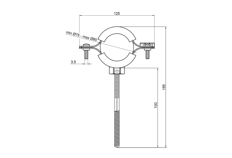 Хомут SD Plus 2" 1/2 SD10063 SD00010507