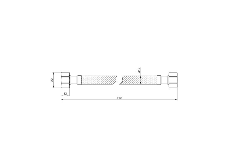 Гибкая подводка для воды SD Plus 80 см ГГ SD397W80 SD00010893 Гибкая подводка для воды SD Plus 80 см ГГ SD397W80 SD00010893