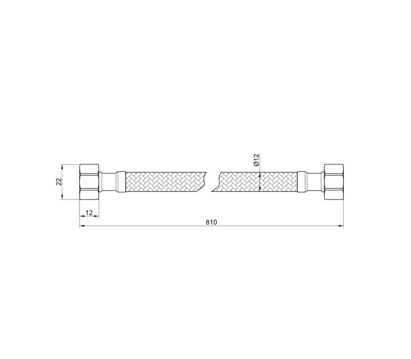 Гибкая подводка для воды SD Plus 80 см ГГ SD397W80 SD00010893 Гибкая подводка для воды SD Plus 80 см ГГ SD397W80 SD00010893