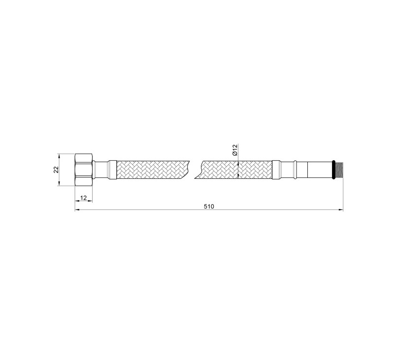 Гибкая подводка для воды SD Plus М10 50 см (пара) SD396W50 SD00010873 Гибкая подводка для воды SD Plus М10 50 см (пара) SD396W50 SD00010873
