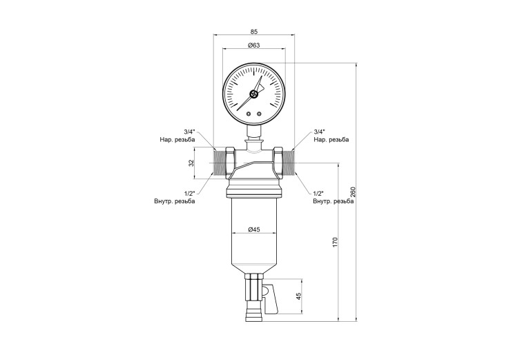 Фільтр самопромивний Icma 1/2" №750 SD00008257