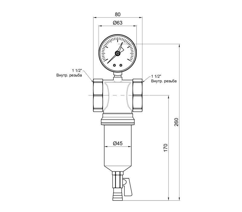 Фильтр самопромывной Icma 1 1/2" №750 SD00008252 Фильтр самопромывной Icma 1 1/2" №750 SD00008252
