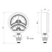 Термоманометр Icma №258 радиаторный с запорным клапаном 1/2" SD00008815