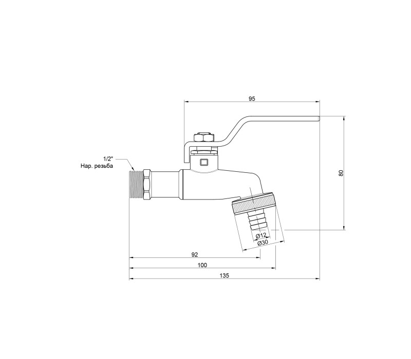 Кран поливочный SD Plus 1/2" НР SD140W15 SD00007253 Кран поливочный SD Plus 1/2" НР SD140W15 SD00007253