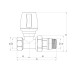 Кран радиаторный Icma 1/2" с антипротечкой прямой №1117 SD00005575