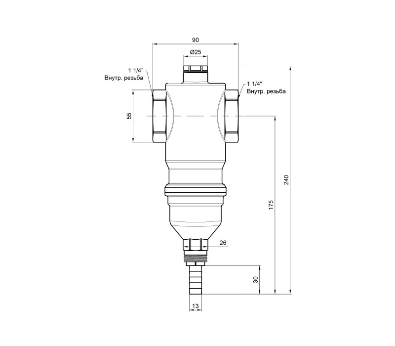 Самопромивний фільтр Icma 1" 1/4 №745 SD00008245