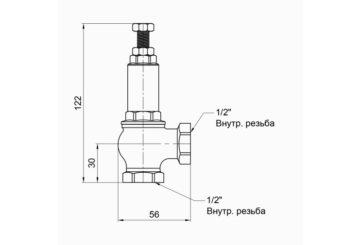 Предохранительный клапан Icma 1/2" ВР №254 SD00007467 Предохранительный клапан Icma 1/2" ВР №254 SD00007467