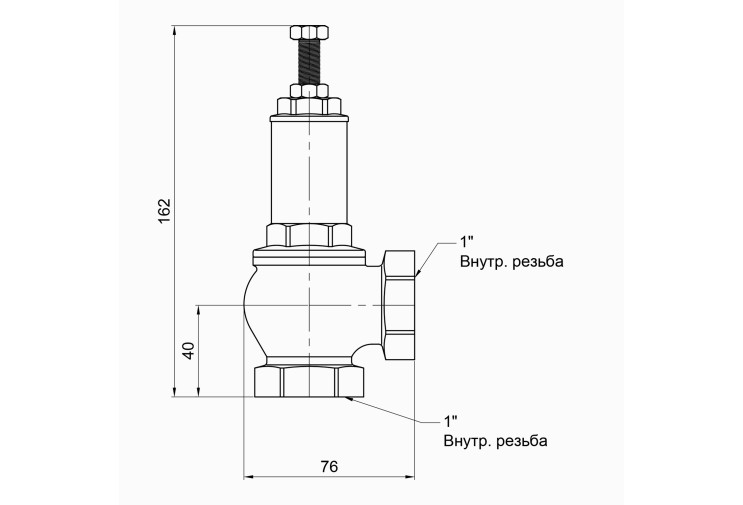 Предохранительный клапан Icma 1" ВР №254 SD00007466 Предохранительный клапан Icma 1" ВР №254 SD00007466
