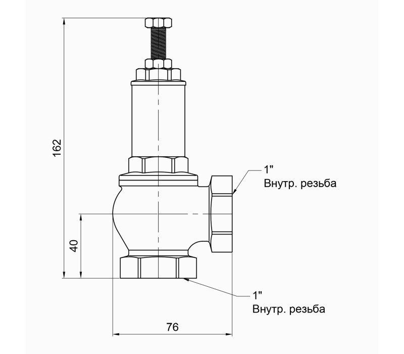 Предохранительный клапан Icma 1" ВР №254 SD00007466