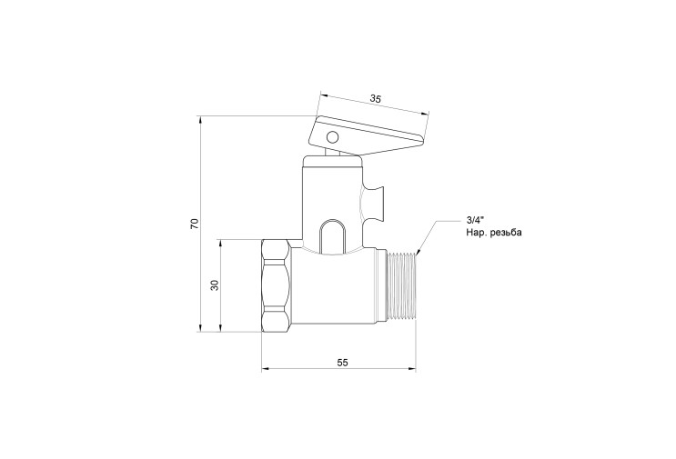 Підривний клапан Icma 3/4" №GS09 SD00007346