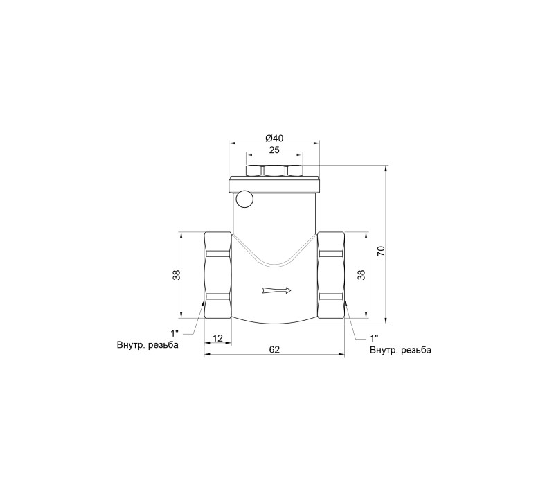 Обратный клапан SD Plus 1" SD242W25 SD00006769 Обратный клапан SD Plus 1" SD242W25 SD00006769