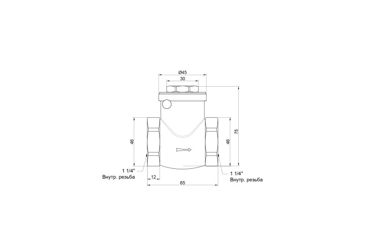 Обратный клапан SD Plus 1" 1/4 SD242W32 SD00006768