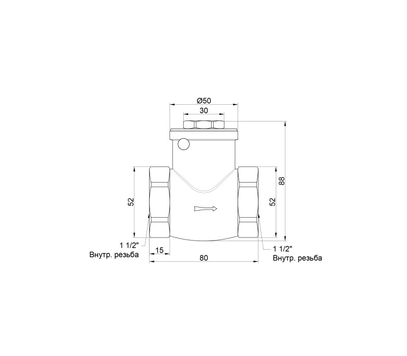Обратный клапан SD Plus 1" 1/2 SD242W40 SD00006767 Обратный клапан SD Plus 1" 1/2 SD242W40 SD00006767