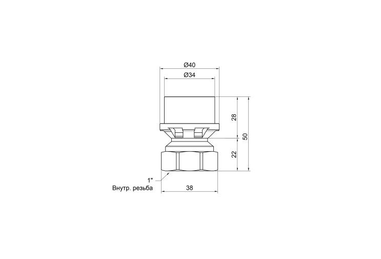 Переходник пресс Icma 32х1" ВР №401 SD00007073 Переходник пресс Icma 32х1" ВР №401 SD00007073