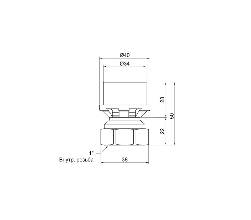 Переходник пресс Icma 32х1" ВР №401 SD00007073 Переходник пресс Icma 32х1" ВР №401 SD00007073