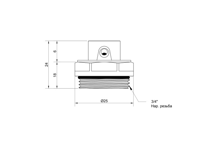 Кран Маевского SD Plus 3/4" SD210W20 SD00005522 Кран Маевского SD Plus 3/4" SD210W20 SD00005522