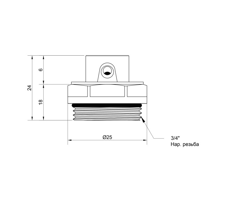 Кран Маевского SD Plus 3/4" SD210W20 SD00005522 Кран Маевского SD Plus 3/4" SD210W20 SD00005522