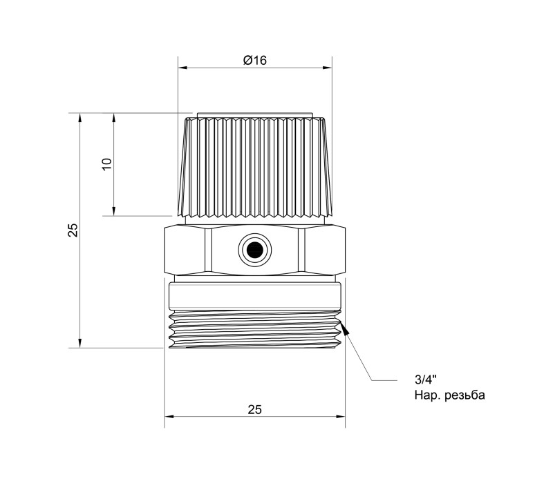 Кран Маевского SD Plus 3/4" ручной SD211W20 SD00005524 Кран Маевского SD Plus 3/4" ручной SD211W20 SD00005524