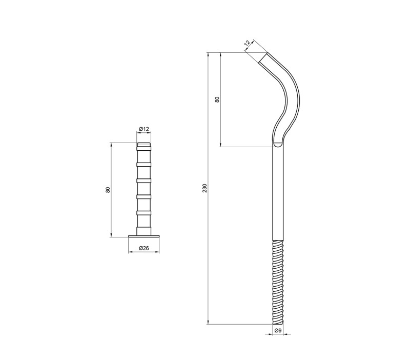 Крепеж SD Plus на алюминиевый радиатор 9х230 мм SD112230 SD00005811