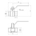 Кран шаровой SD Forte 3/4" ВР для воды (ручка) SF600W20 SD00010571