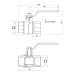 Кран шаровой SD Forte 1" ВР для воды (ручка) SF600W25 SD00010563