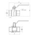 Кран кульовий SD Forte 1" 1/4 ВР для води (ручка) SF600W32 SD00010555