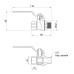 Кран шаровой SD Forte 1/2" ВН для воды (ручка) SF605W15 SD00010582