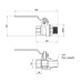 Кран кульовий SD Forte 3/4" ВЗ для води (ручка) SF605W20 SD00010573