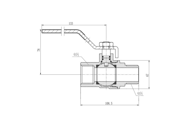 Кран шаровой SD Forte 1" 1/2 ВН для воды (ручка) SF605W40 SD00010553 Кран шаровой SD Forte 1" 1/2 ВН для воды (ручка) SF605W40 SD00010553