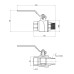 Кран кульовий SD Forte 2" ВЗ для води (ручка) SF605W50 SD00010549