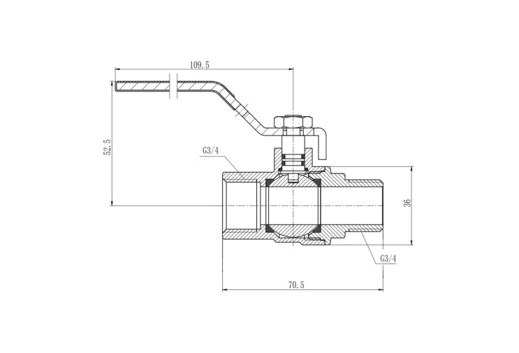 Кран кульовий SD Forte 3/4" ВЗ для газа (ручка) SF605G20 SD00010574 Кран кульовий SD Forte 3/4" ВЗ для газа (ручка) SF605G20 SD00010574