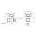 Кран кульовий SD Forte 1/2" ВР для газа (метелик) SF602G15 SD00010576